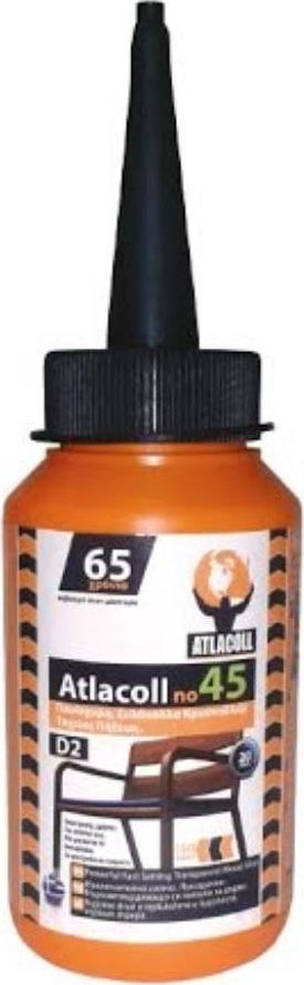 ATLACOLL Νο45 Κόλλα Ξύλου Κρυσταλλιζέ Ταχείας Διάφανη 200gr