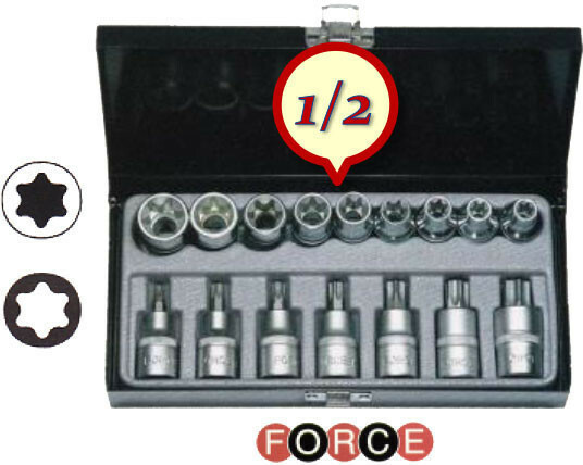 Force Καρυδάκια Torx με Καρέ Υποδοχής 2