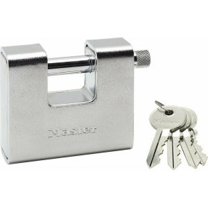 Λουκέτο Ύψιστης Ασφαλείας Master Lock Τάκος Επινικελωμένος με Ατσάλινο Λαιμό 80mm