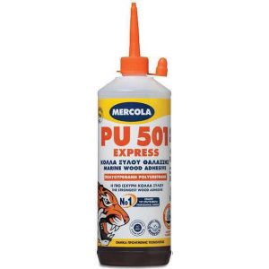 Mercola Pu 501 Express Κόλλα Ξύλου Θαλάσσης Πολυουρεθάνης 175gr