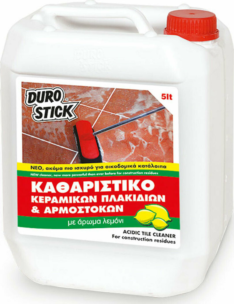 Durostick Acidic Καθαριστικό Δαπέδων Κατάλληλο για Αρμούς Πλακάκια 5lt