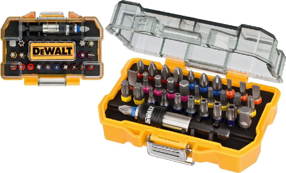 Dewalt Σετ 32 Μύτες Κατσαβιδιού Αστέρι Torx Σταυρός Ίσιο