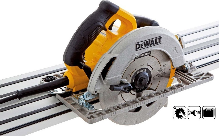 Dewalt Δισκοπρίονο Βαρέως Τύπου 61mm O190mm 1600W Συμβατό Με Ράγα Οδήγησης DWE576K 3