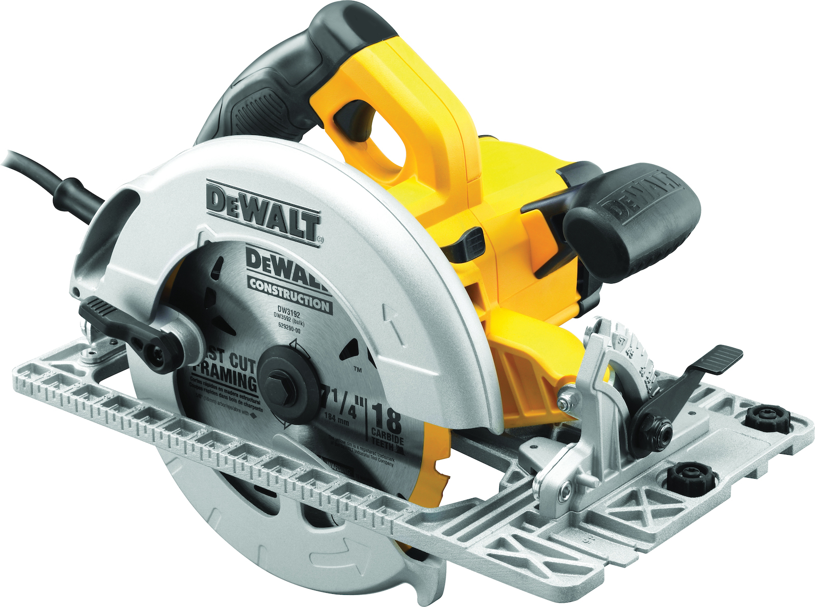 Dewalt Δισκοπρίονο Βαρέως Τύπου 61mm O190mm 1600W Συμβατό Με Ράγα Οδήγησης DWE576K 4