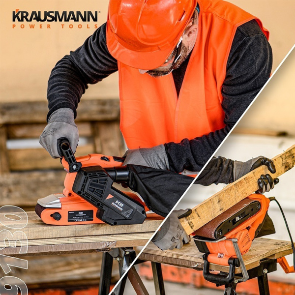 Krausmann Ταινιολειαντήρας 1050W με Ρύθμιση Ταχύτητας και με Σύστημα Αναρρόφησης 9130 4