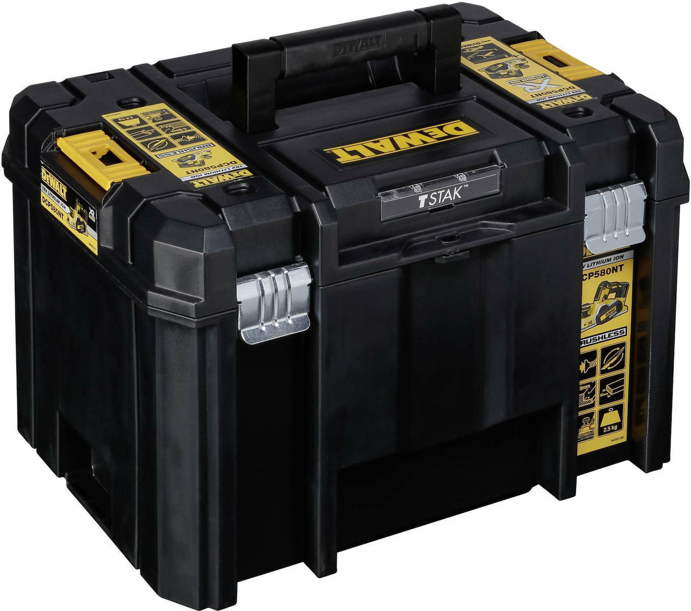 Dewalt Πλάνη Μπαταρίας 18V XR Brushless Solo Σε Βασετίνα TSTAK DCP580NT 6