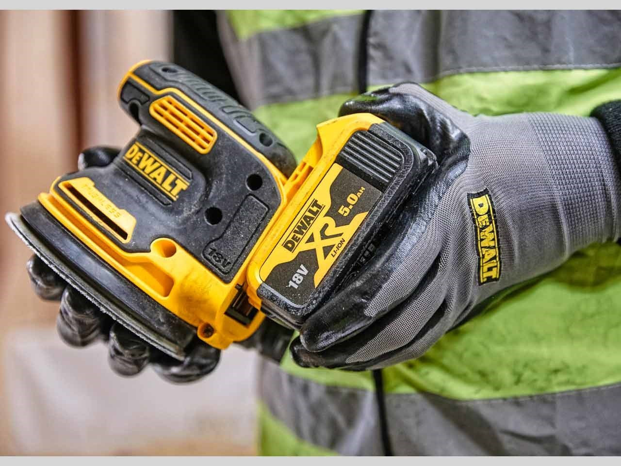 Dewalt Έκκεντρο Τριβείο 125mm Μπαταρίας 18V με Ρύθμιση Ταχύτητας Solo DCW210N 6