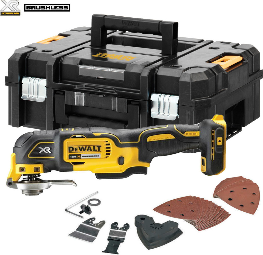 Dewalt Παλινδρομικό Πολυεργαλείο Brushless 18V Solo Σε Βαλίτσα TSTAK DCS356NT 2